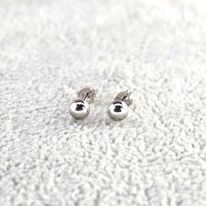 14kt Gold Bead Ball Earring Stud